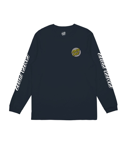 SANTA CRUZ BOYS COILED DOT L/S TEE - STORM