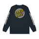 SANTA CRUZ BOYS COILED DOT L/S TEE - STORM