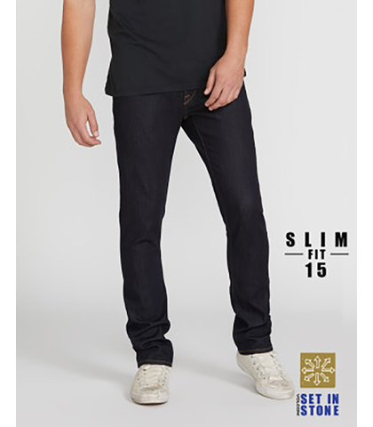 VOLCOM MENS VORTA DENIM JEAN - RINSE