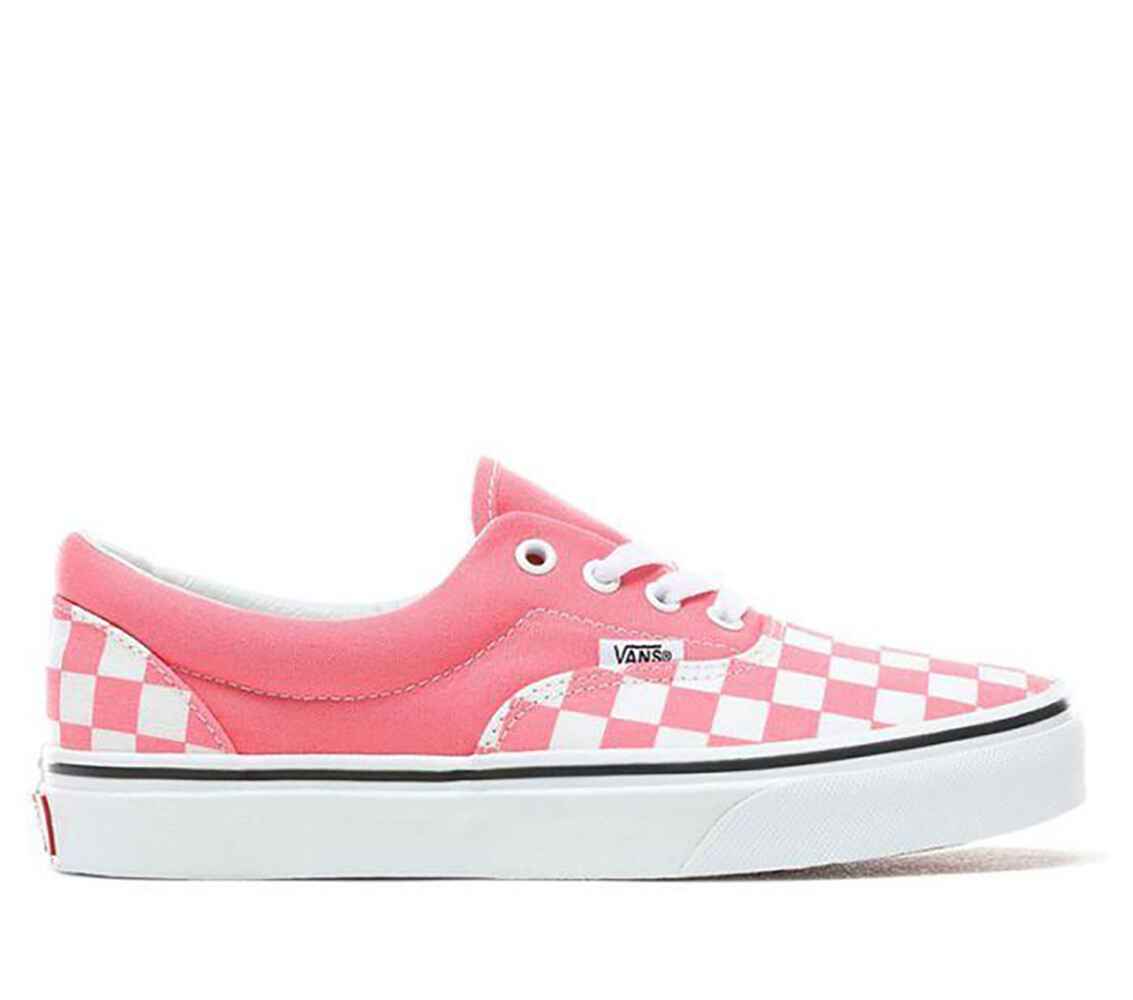 VANS ERA SHOE - CHECKERBOARD - PINK / WHITE - Footwear-Shoes : Sequence ...