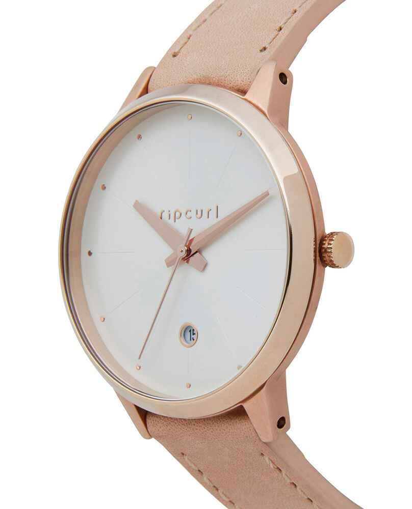 RIPCURL LADIES LOLA SLIM ROSE GOLD WATCH LEATHER / NUDE Womens