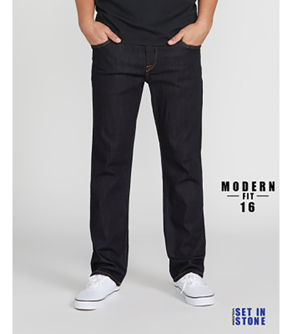 VOLCOM MEN SOLVER DENIM JEAN - RINSE