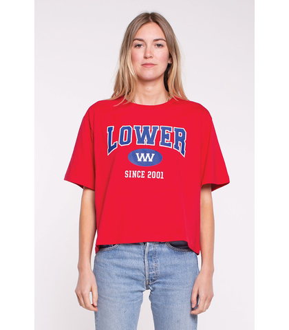 LOWER LADIES CROPPED TEE - SEMESTER - RED