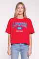 LOWER LADIES CROPPED TEE - SEMESTER - RED