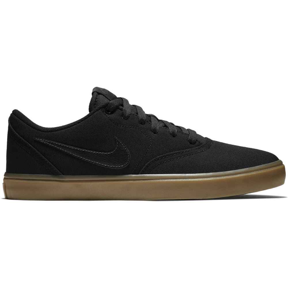 NIKE SB CHECK SOLAR CANVAS SHOE - BLACK / GUM - Footwear-Shoes ...