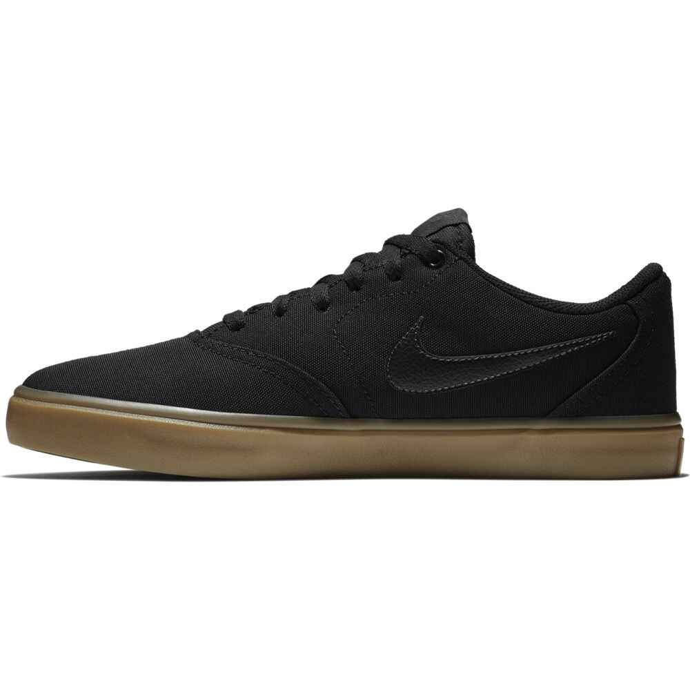 NIKE SB CHECK SOLAR CANVAS SHOE - BLACK 