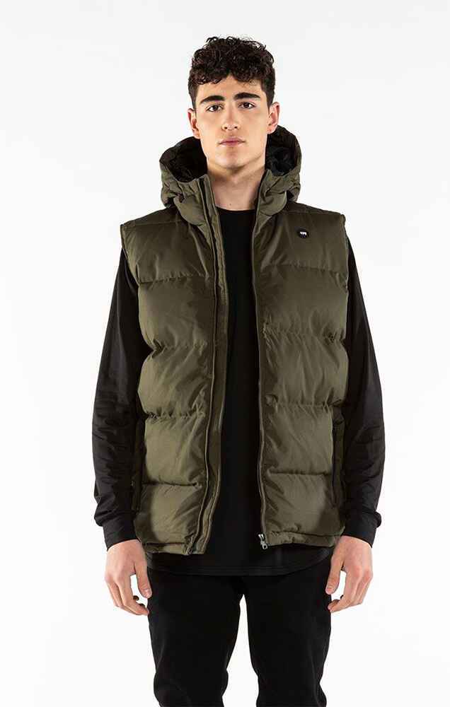 ILABB MENS ZERO PUFFER VEST - OLIVE - Mens-Tops : Sequence Surf Shop ...