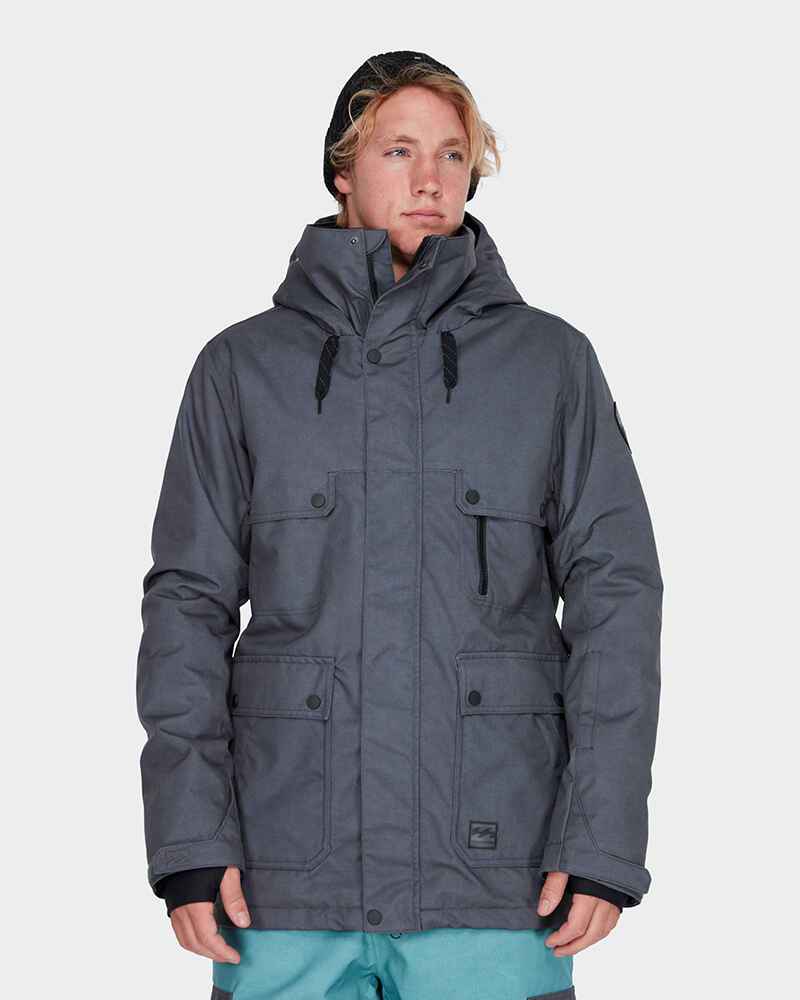 BILLABONG MENS CRAFTMAN SNOW JACKET - ASPHALT - Mens-Snow : Sequence ...