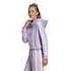 ADIDAS LADIES CROPPED HOODIE - PURPLE GLOW