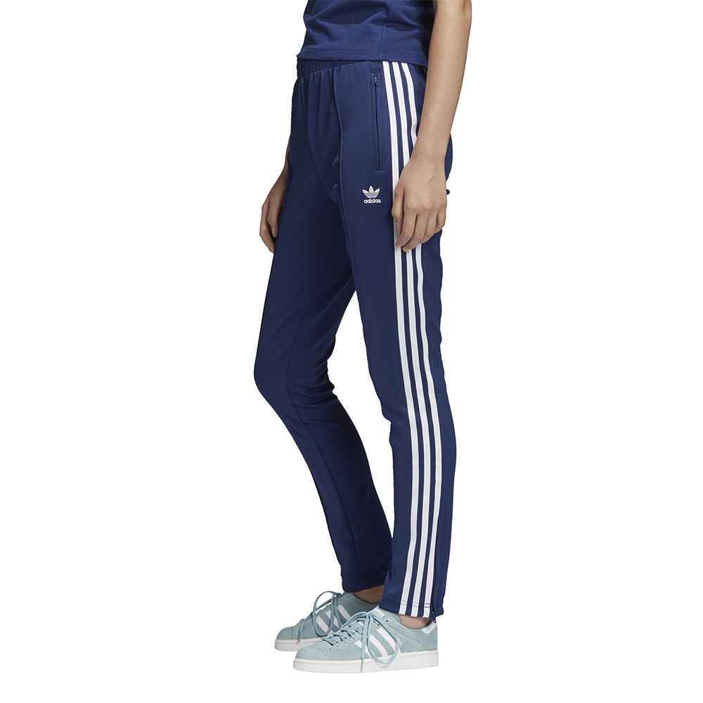 ADIDAS LADIES STRIPE TRACK PANT - BLUE - Sequence Surf Shop - ADIDAS