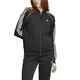 ADIDAS LADIES 3 STRIPE TRACK TOP - BLACK