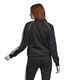 ADIDAS LADIES 3 STRIPE TRACK TOP - BLACK
