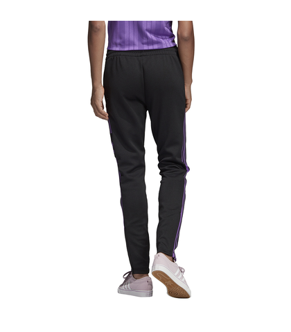 ADIDAS LADIES 3 STRIPE TRACK PANT BLACK PURPLE Womens Bottoms Sequence Surf Shop ADIDAS W19