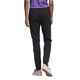 ADIDAS LADIES 3 STRIPE TRACK PANT - BLACK / PURPLE 