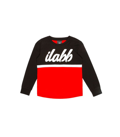 ILABB YOUTH RIPPER L/S TEE - BLACK / RED