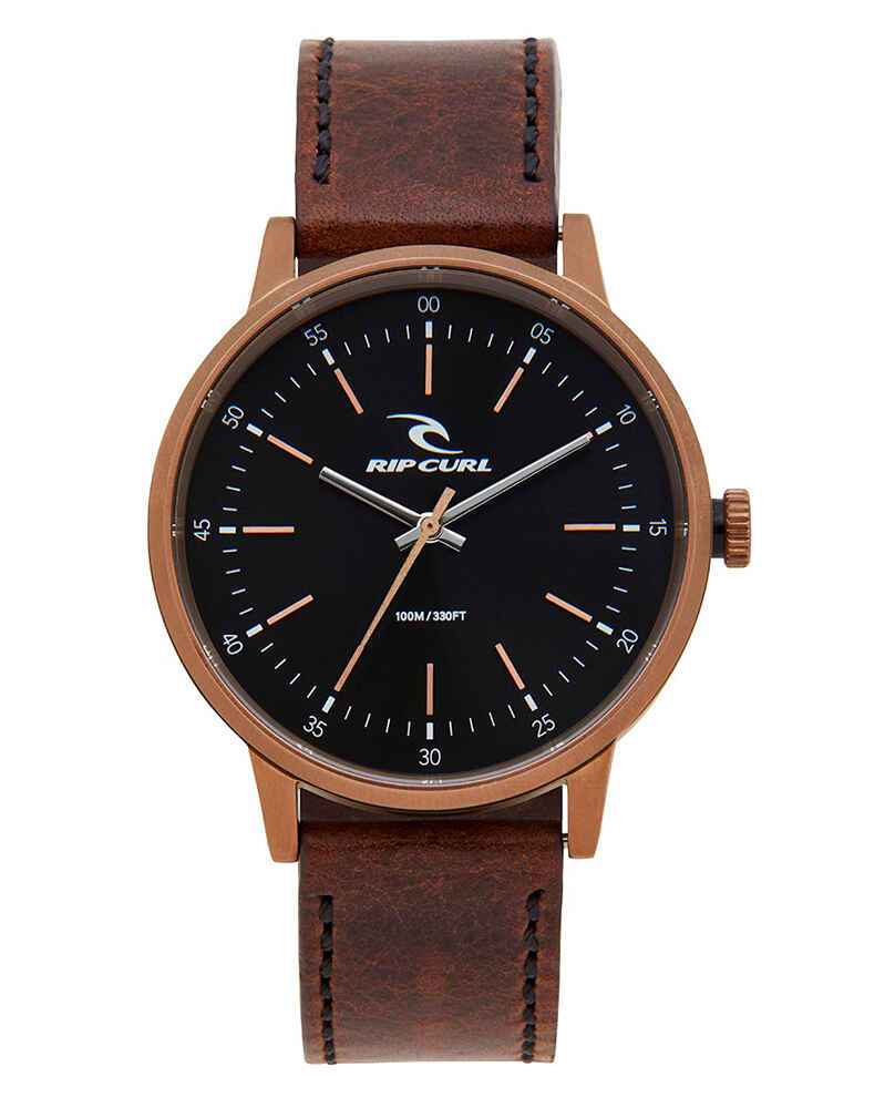 RIPCURL DRAKE LEATHER WATCH BRONZE Mens Watches Sequence