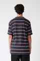 RPM MENS STRIPE TEE - NAVY STRIPE