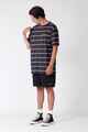 RPM MENS STRIPE TEE - NAVY STRIPE