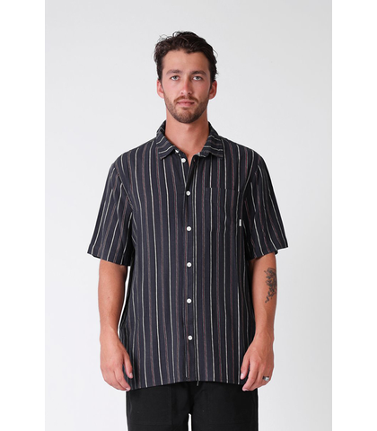 RPM MENS VERT SHIRT - NAVY / MAROON