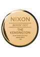 NIXON KENSINGTON LEATHER WATCH - GOLD / SADDLE