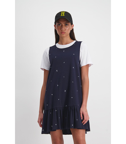 HUFFER LADIES MY SHOUT AMY DRESS - NAVY
