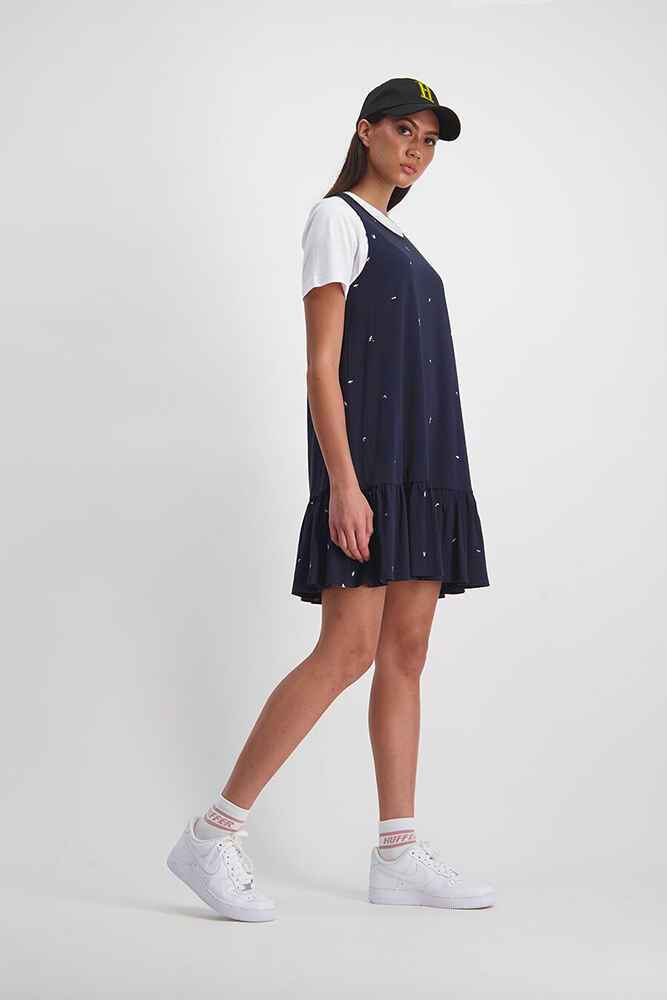 HUFFER LADIES MY SHOUT AMY DRESS - NAVY - Womens-Dresses : Sequence Surf  Shop - HUFFER LADIES S19