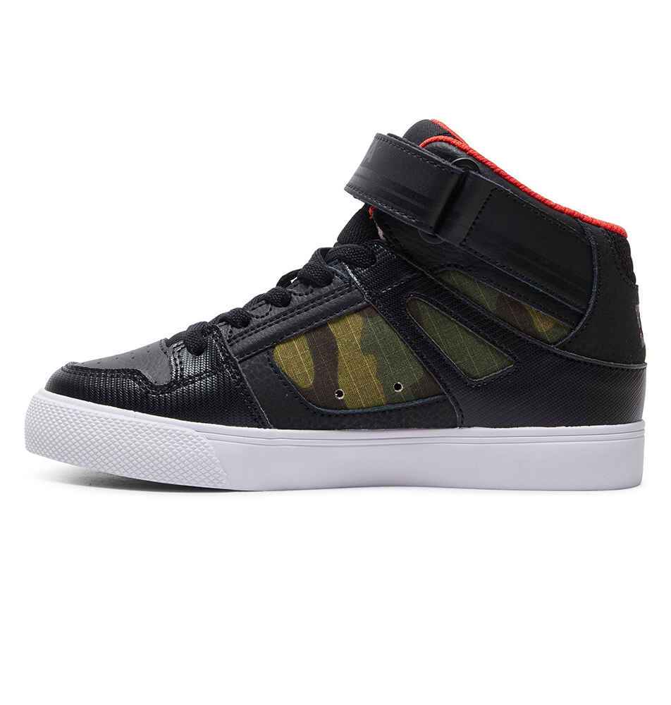 DC BOYS PURE HIGH TOP SE EV SHOE CAMO FootwearYouth Shoes