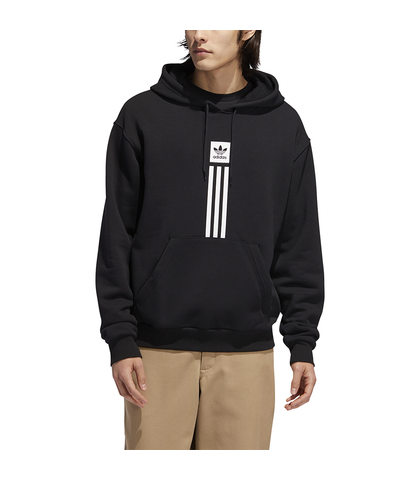 ADIDAS MENS SOLID PILLAR HOOD - BLACK