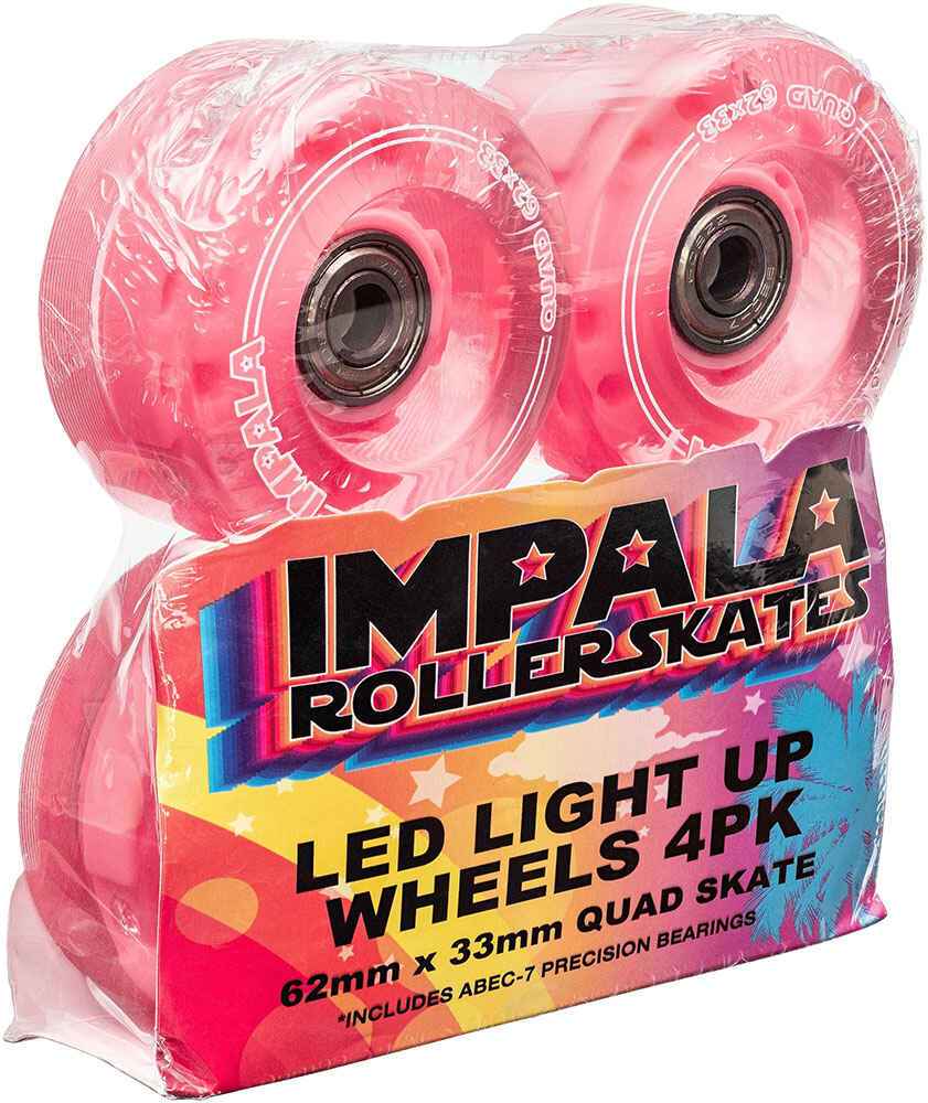 Light UP Pink 4 Pack Wheels