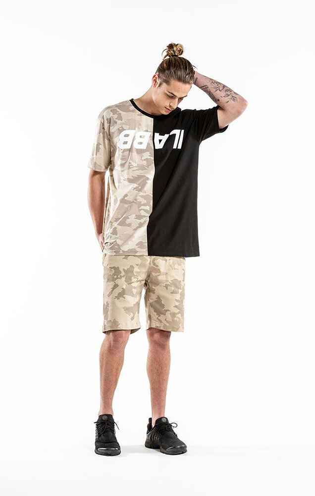 ILABB MENS CAPSIZE JOGGER SHORT DESERT CAMO MensBottoms Sequence