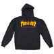 THRASHER - FLAME LOGO HOOD - BLACK