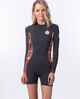 RIPCURL LADIES DAWN PATROL L/SLV SPRINGSUIT - RUST