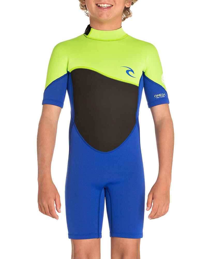 RIPCURL BOYS OMEGA 1.5MM SPRINGSUIT LIME SurfBoys Wetsuits Sequence Surf Shop RIP