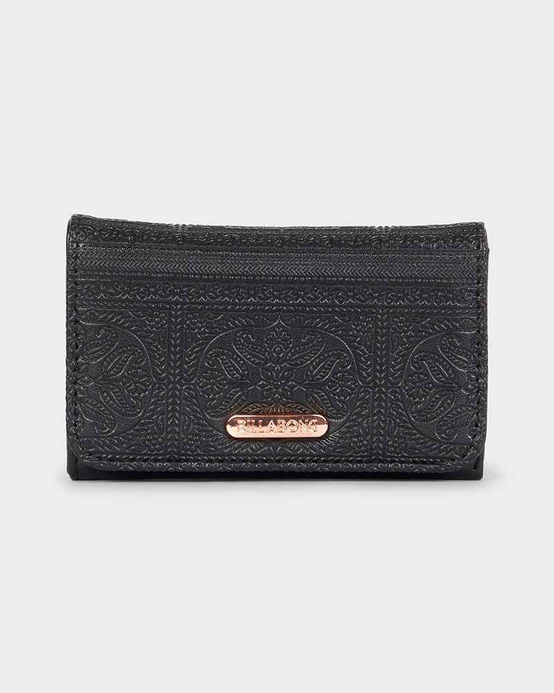 BILLABONG LADIES FLORA WALLET BLACK WomensAccessories Sequence