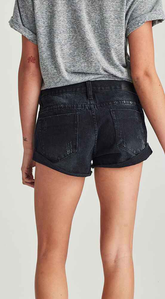 black ripped shorts nz