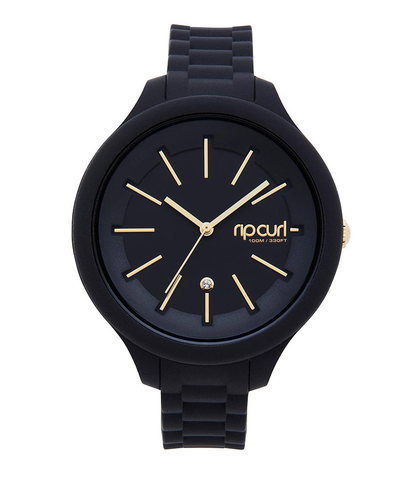 RIPCURL LADIES ALANA HORIZON SILICONE WATCH - BLACK - Womens