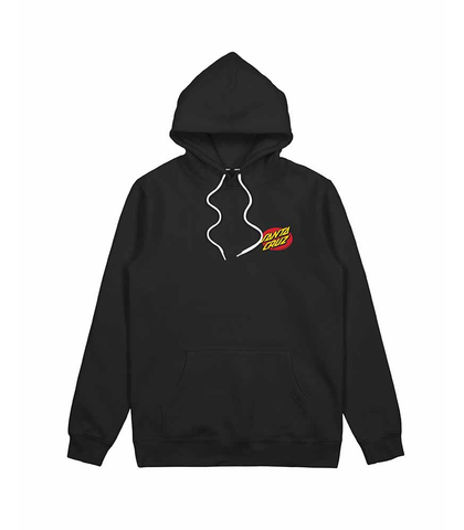 SANTA CRUZ MENS OVAL DOT POP HOOD - BLACK