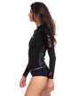 ROXY LADIES 1MM SYNCRO L/S SURF JACKET - BLACK GUNMETAL