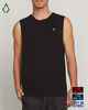 VOLCOM MENS SOLID MUSCLE - BLACK