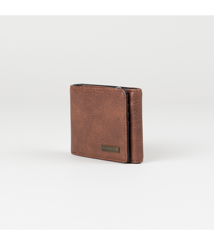 RUSTY TRIO WALLET - DARK TAN