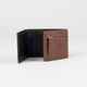 RUSTY TRIO WALLET - DARK TAN