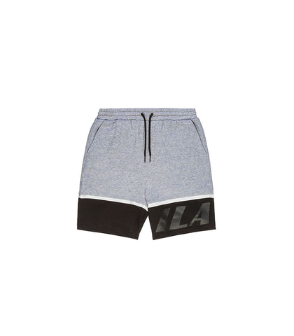 ILABB MENS SOLID SHORTS - GREY MARLE / BLACK