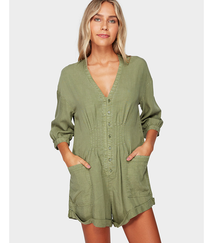 BILLABONG LADIES SUNDAY VIBES ONESIE - BOYSCOUT