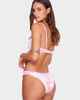 BILLABONG LADIES PRETTY PALMS HIKE BIKINI PANT - CANDY PINK