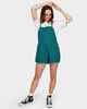RVCA LADIES SHOUTOUT SHORTY OVERALLS - ALPINE