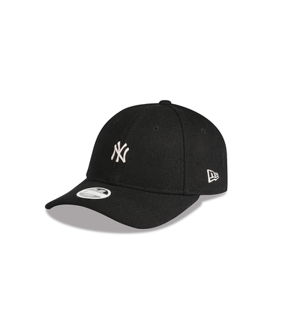 NEW ERA W920 CURVE PEAK CAP - NY- MELTN WOOL- BLACK