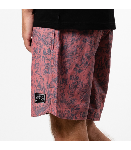 RUSTY MENS BONGOS ELASTIC BOARDSHORT - BURNT SIENNA