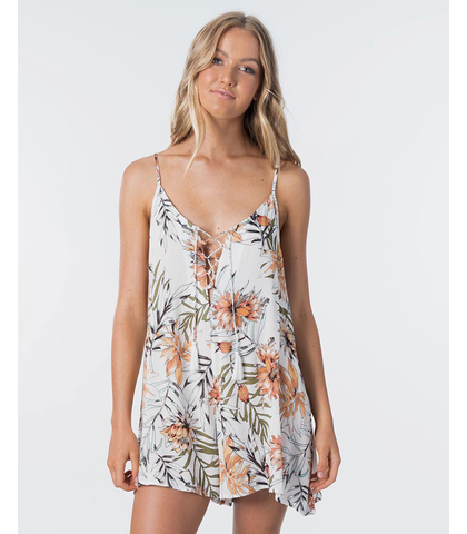 RIPCURL LADIES PLAYA BLANCA PLAYSUIT - WHITE